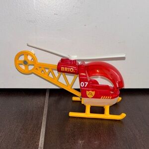 Brio Red and Yellow Toy Helicopter